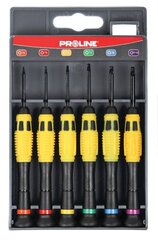 Skrūvgriežu komplekts Proline Torx T4-T10, 6 gab. cena un informācija | PROLINE Āra baseini, baseinu piederumi | 220.lv