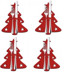 Galda piederumu paliktnis - Ziemassvētku dekorācija, sarkans cena un informācija | Ziemassvētku dekorācijas | 220.lv