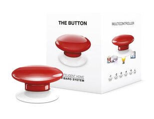 Fibaro The Button Z-Wave, Red cena un informācija | Elektrības slēdži, rozetes | 220.lv