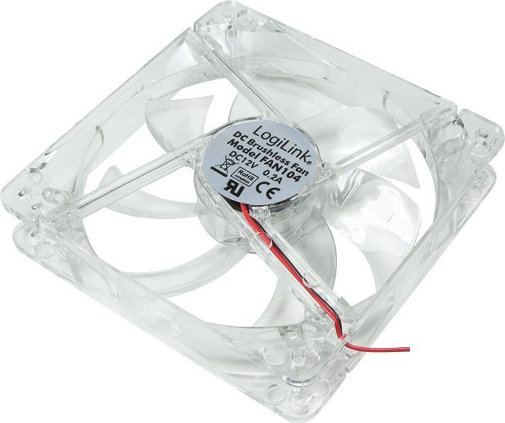 Logilink Fan 120*120*25, acryl, with 4 цена и информация | Datora ventilatori | 220.lv