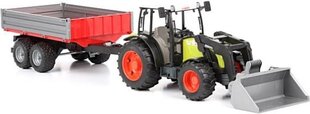 BRUDER 267F traktors ar priekšējo iekrāvēju un piekabi цена и информация | Конструктор автомобилей игрушки для мальчиков | 220.lv