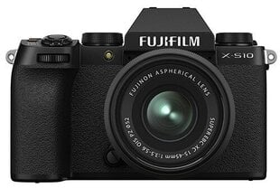 Fujifilm X-S10 + 15-45mm Kit, черный цена и информация | Цифровые фотоаппараты | 220.lv