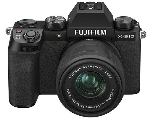 Fujifilm X-S10 + 15-45mm Kit, black cena un informācija | Digitālās fotokameras | 220.lv