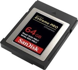 Atmiņas karte SANDISK Extreme Pro 64GB CFexpress Card cena un informācija | Atmiņas kartes fotokamerām | 220.lv