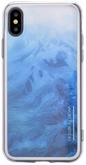 Devia Landscape Aizmugurējais Silikona Apvalks priekš Apple iPhone X / XS Zils cena un informācija | Telefonu vāciņi, maciņi | 220.lv