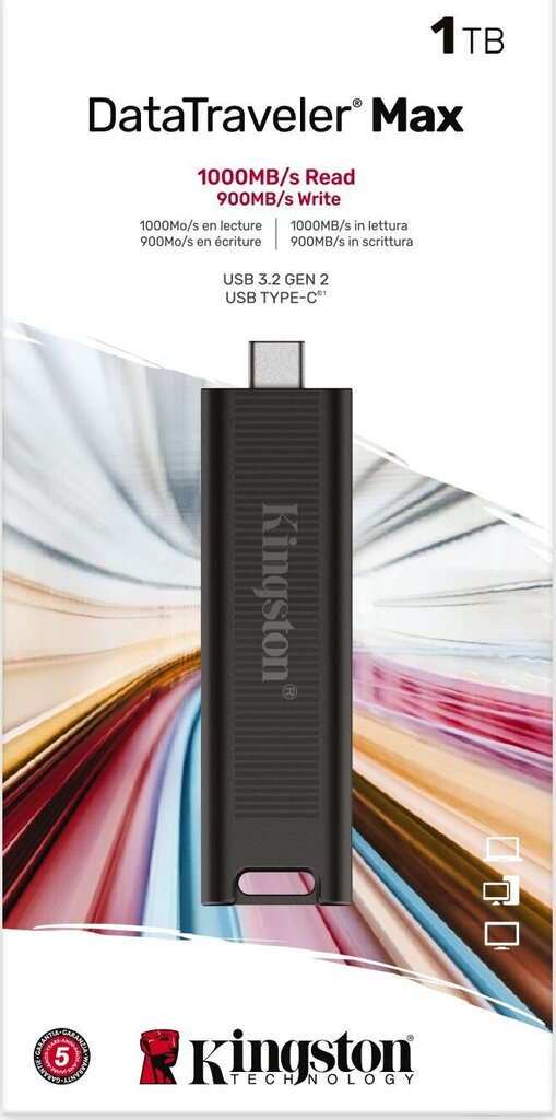 MEMORY DRIVE FLASH USB3.2/1TB DTMAX/1TB KINGSTON cena un informācija | USB Atmiņas kartes | 220.lv