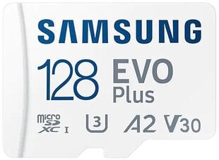 MEMORY MICRO SDXC EVO+ 128GB/V30 W/A MB-MC128KA/EU SAMSUNG cena un informācija | Samsung Velosipēdi, skrejriteņi, skrituļslidas, skrituļdēļi | 220.lv