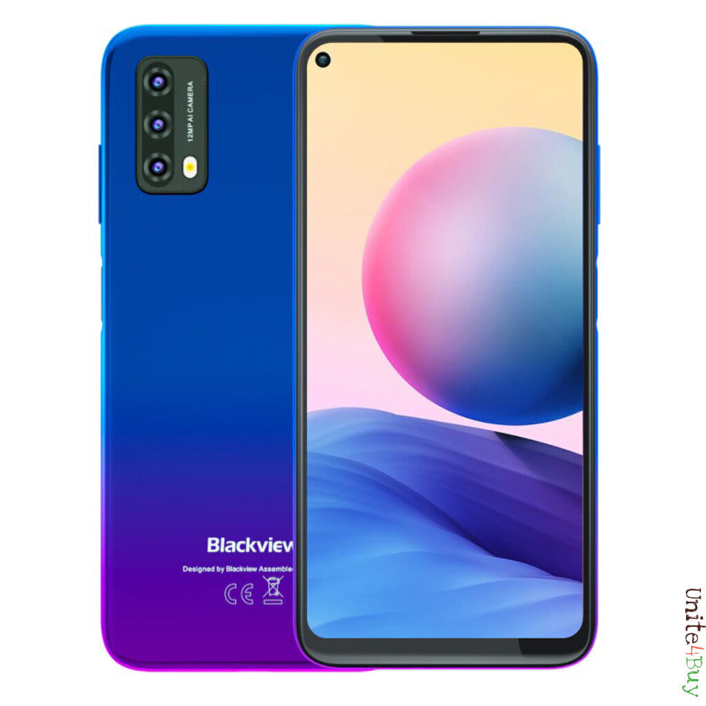 Blackview A90 Dual SIM 4/64GB Ocean Blue cena un informācija | Mobilie telefoni | 220.lv