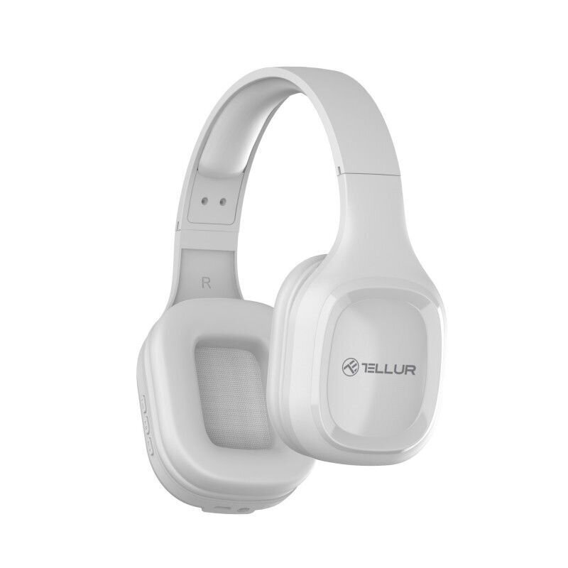 Bezvadu austiņas Tellur       Bluetooth Over-Ear Headphones Pulse    White цена и информация | Austiņas | 220.lv