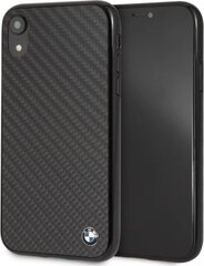 Aizmugurējais vāciņš BMW    Apple    iPhone XR Signature Hard Case Real    Carbon Black cena un informācija | Telefonu vāciņi, maciņi | 220.lv