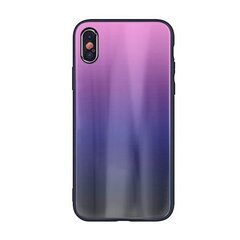 Aizmugurējais vāciņš ILike    Samsung    Galaxy A70 Aurora Glass    Black Pink цена и информация | Чехлы для телефонов | 220.lv