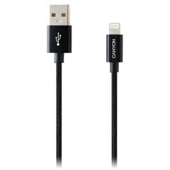 Kabeļi Canyon       CFI-3 Lightning USB Cable for Apple braided metalli    Black cena un informācija | Canyon TV un Sadzīves tehnika | 220.lv