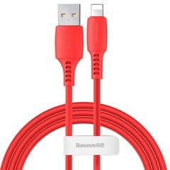 1 Preces bez IMEI/SN Baseus       Colorful Cable USB to Lightning 2.4A 1.2M    Red cena un informācija | Savienotājkabeļi | 220.lv