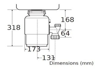 Teka TR550 цена и информация | Измельчители пищевых отходов | 220.lv