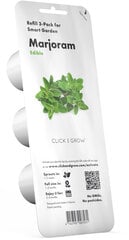 Click & Grow Smart Garden refill Майора́н 3 шт цена и информация | Проращиватели, лампы для растений | 220.lv