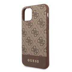 Чехол Guess GUHCN61G4GLBR 4G для iPhone 11, коричневый цена и информация | Чехлы для телефонов | 220.lv