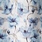 Aizkars Willow, baltā krāsā ar zilu, 135 x 250 cm, 1 gab. cena un informācija | Aizkari | 220.lv