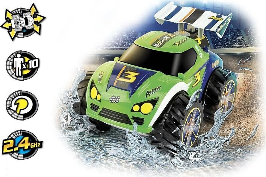 Nikko Nano VaporizR 3 Neon Green automašīna ar pulti cena un informācija | Rotaļlietas zēniem | 220.lv