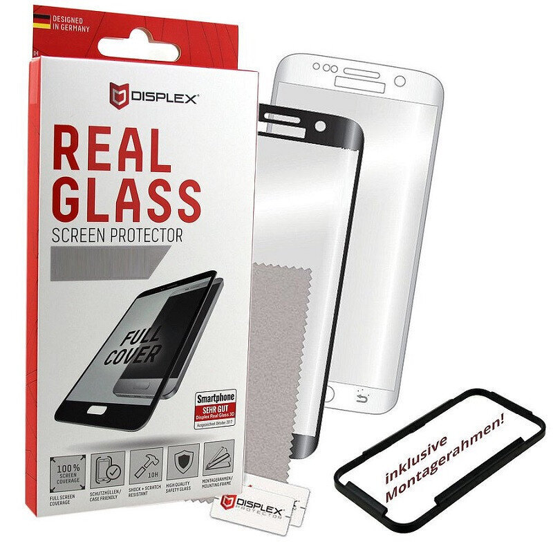 displex 01253 Real Glass FC Apple iPhone 6/7/8/SE (2020) Black cena un informācija | Ekrāna aizsargstikli | 220.lv