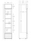 Scandomestic SD217BE, vitrīnsaldētava, tilpums 160 L, 188 cm, melns cena un informācija | Vīna ledusskapji | 220.lv