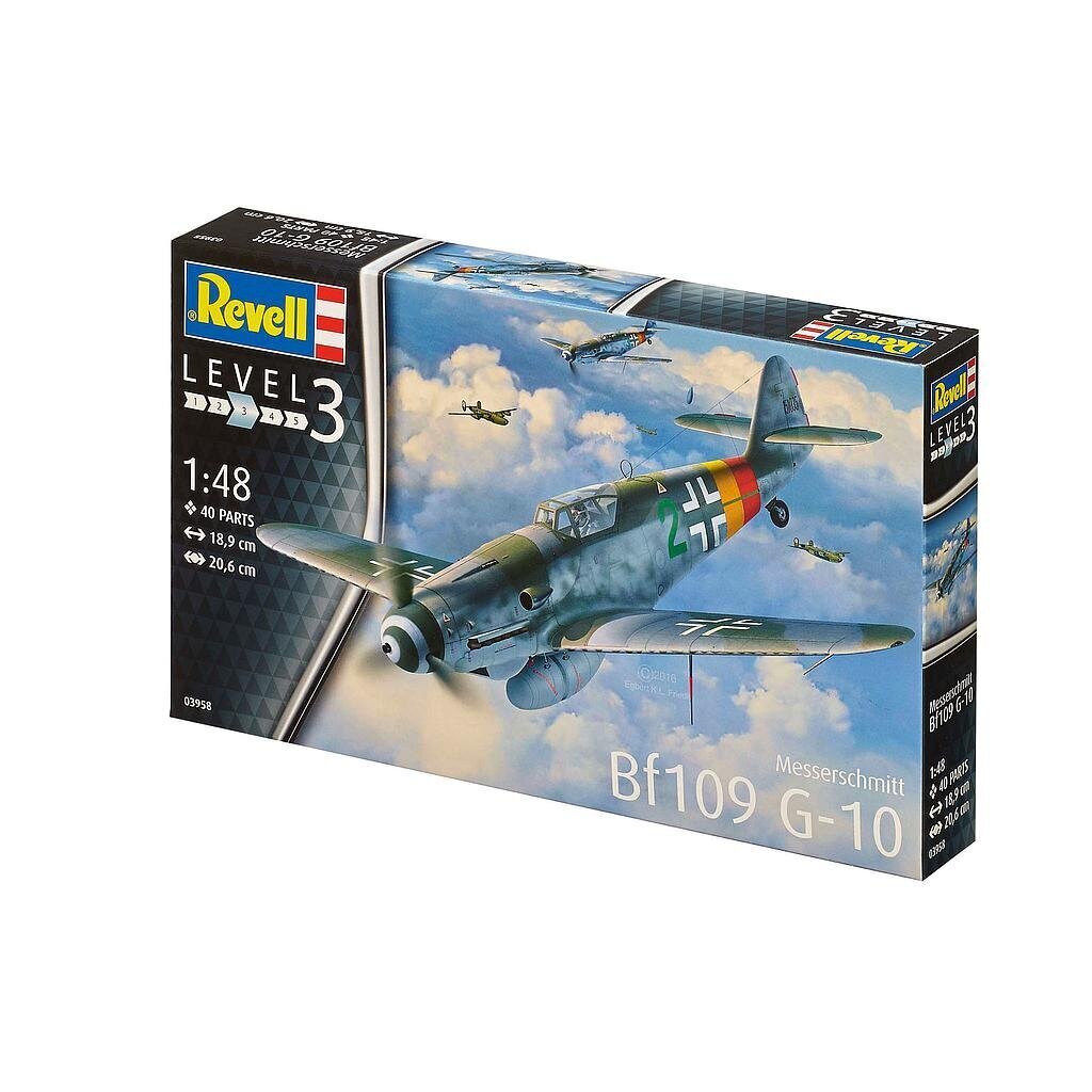 Modelis Messerschmitt Bf109 G-10 03958R цена и информация | Konstruktori | 220.lv