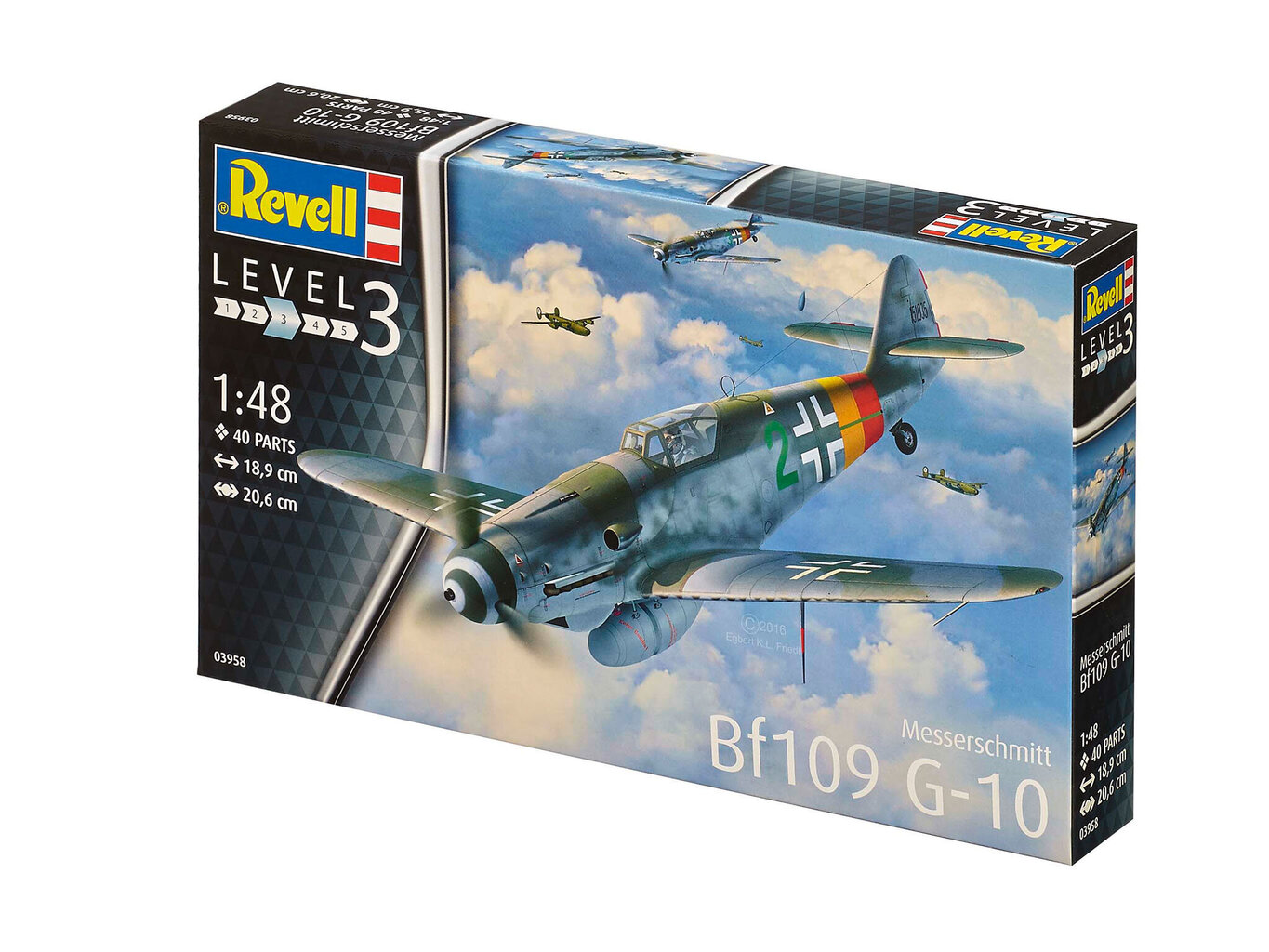 Modelis Messerschmitt Bf109 G-10 03958R cena un informācija | Konstruktori | 220.lv