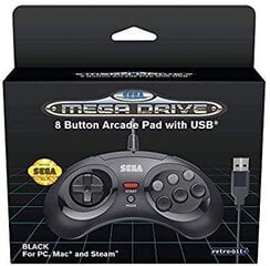 Игровой контроллер Retro-Bit SEGA Mega Drive 8-B USB цена и информация | Джойстики | 220.lv