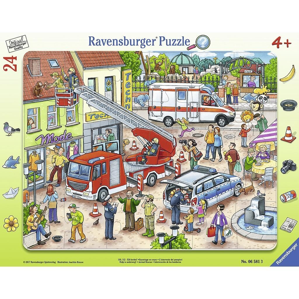 Ravensburger puzle rāmī ar lieliem gabaliem, 24 gab. cena un informācija | Puzles, 3D puzles | 220.lv