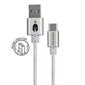 Spartan Gear Double Sided USB to Type-C Braided Cable - White, 2m (PS5, XSX, Switch) cena un informācija | Kabeļi un vadi | 220.lv