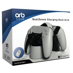 ORB DualSense Charging Dock Arch - White/Black (PS5) cena un informācija | Gaming aksesuāri | 220.lv