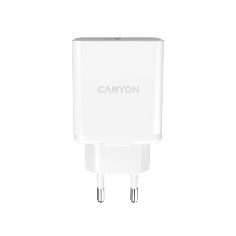 Adapteris Canyon       Wall charger H-20 With USB-C 20W    White cena un informācija | Lādētāji portatīvajiem datoriem | 220.lv