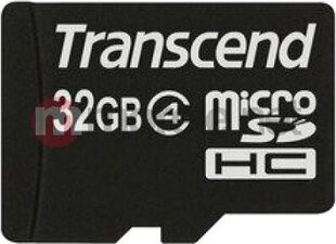 MEMORY MICRO SDHC 32GB/CLASS4 TS32GUSDC4 TRANSCEND cena un informācija | Atmiņas kartes mobilajiem telefoniem | 220.lv