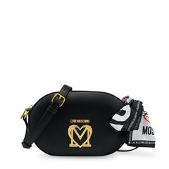 Love Moschino sieviešu pleca soma, melnā krāsā 891302343 cena un informācija | Sieviešu somas | 220.lv