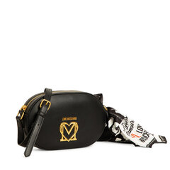 Love Moschino sieviešu pleca soma, melnā krāsā 891302343 cena un informācija | Sieviešu somas | 220.lv