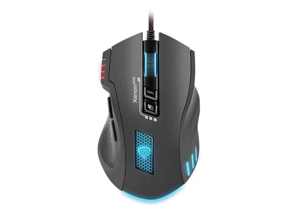 Genesis Xenon 200 NMG-0880 Optical Mouse, Wired, No, Gaming Mouse, Black цена и информация | Peles | 220.lv