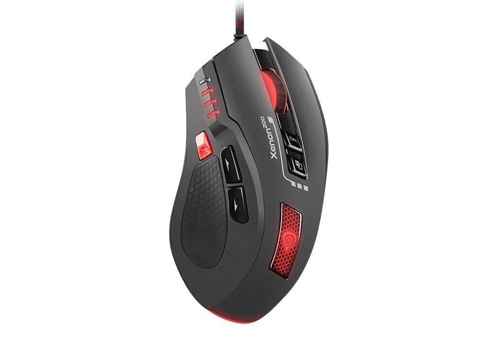 Genesis Xenon 200 NMG-0880 Optical Mouse, Wired, No, Gaming Mouse, Black cena un informācija | Peles | 220.lv