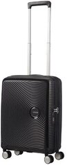 American Tourister rokas bagāža Soundbox Spinner Expandable 55 cm, melnā krāsā цена и информация | Чемоданы, дорожные сумки | 220.lv