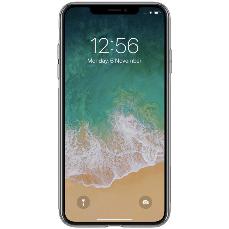 Aizmugurējais vāciņš Nillkin    Apple    iPhone Xs Max Nature TPU Case    Grey cena un informācija | Telefonu vāciņi, maciņi | 220.lv