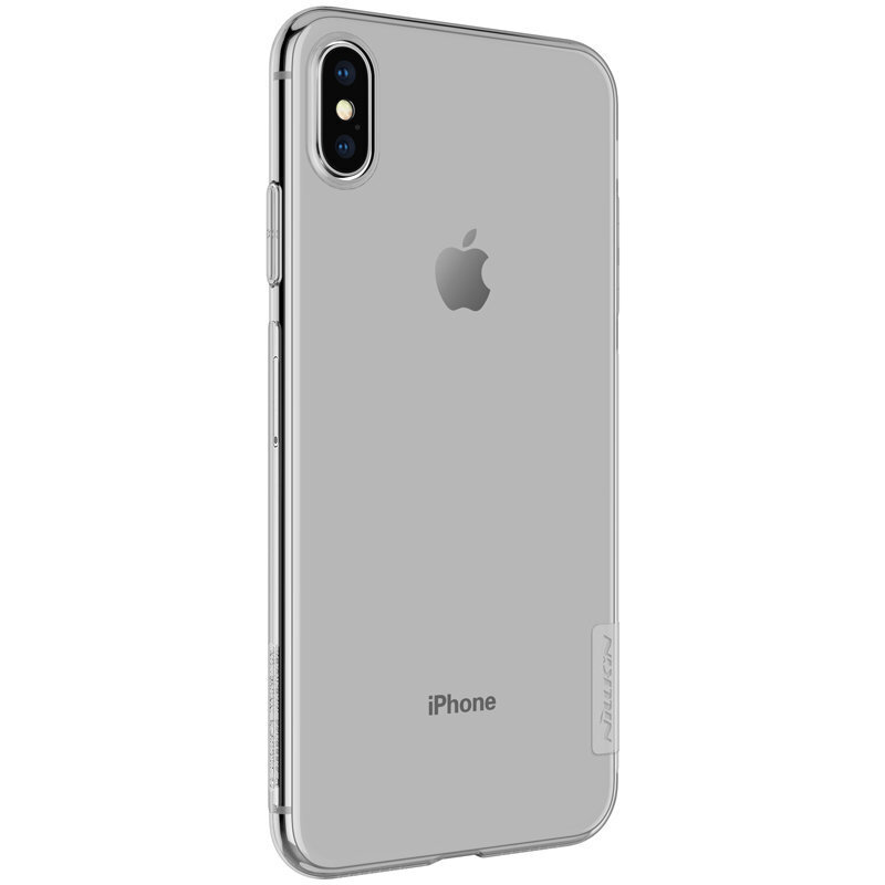 Aizmugurējais vāciņš Nillkin    Apple    iPhone Xs Max Nature TPU Case    Grey цена и информация | Telefonu vāciņi, maciņi | 220.lv