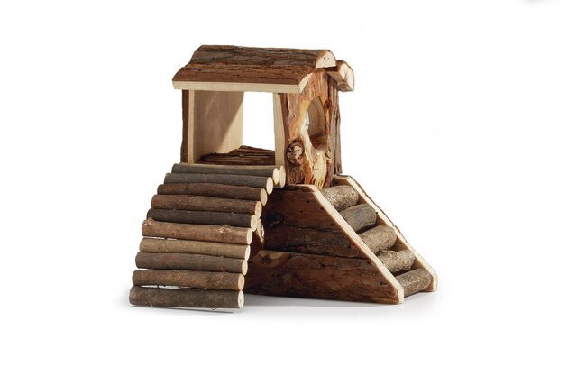 Beeztees Forest Play Tower mājiņa grauzējiem, 17 x 11 x 15 cm cena un informācija | Būri un aksesuāri grauzējiem | 220.lv