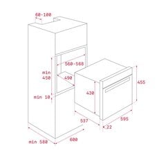 Iebūvējamā cepeškrāsns + mikroviļņu krāsns Teka HLC8440CBK melna cena un informācija | Cepeškrāsnis | 220.lv