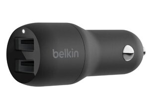 Зарядное устройство Belkin Dual USB-A Car Charger 24W BOOST цена и информация | Зарядные устройства для телефонов | 220.lv