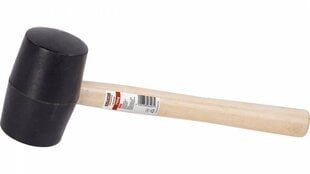 Gumijas āmurs, melns, koka rokturis 900 g Kreator cena un informācija | Rokas instrumenti | 220.lv