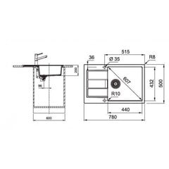 Izlietne Virtuvinė plautuvė Franke Sirius S2D 611-78 XL цена и информация | Раковины на кухню | 220.lv