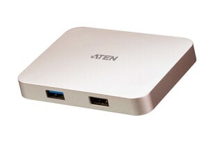 Aten USB-C 4K Ultra Mini Dock with Power цена и информация | Адаптеры и USB разветвители | 220.lv