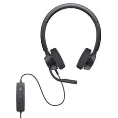 Dell Pro Stereo Headset WH3022 4 PIN USB Type A цена и информация | Наушники с микрофоном Asus H1 Wireless Чёрный | 220.lv