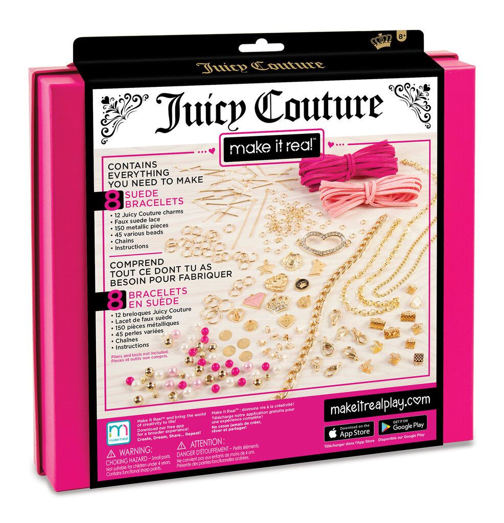 MAKE IT REAL Rokassprādzes Juicy Couture Sweet Suede cena un informācija | Rotu veidošana, pērļošana | 220.lv