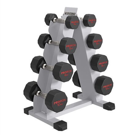 PROIRON PRKRD12K Rubber Dumbbell, 12.00 цена и информация | Svari, hanteles, stieņi | 220.lv