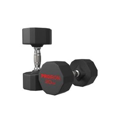 PROIRON PRKRD20K Rubber Dumbbell, 20.00 цена и информация | Гантели, гири, штанги | 220.lv