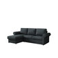 Izvelkamais stūra dīvāns MONACO, tumši pelēks cena un informācija | Dīvāni | 220.lv